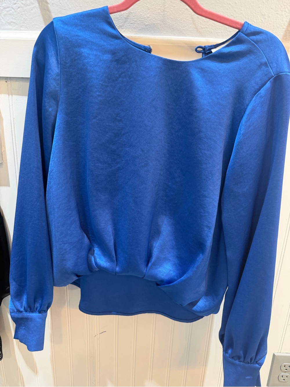 Fifteen Twenty Royal Blue Satin Pullover Sweatshirt